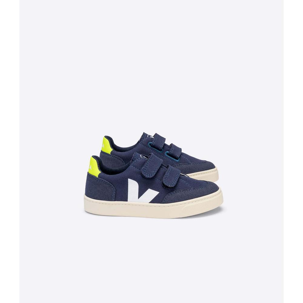 Veja V-12 CANVAS Kids\' Sneakers Blue | CA 869WNB